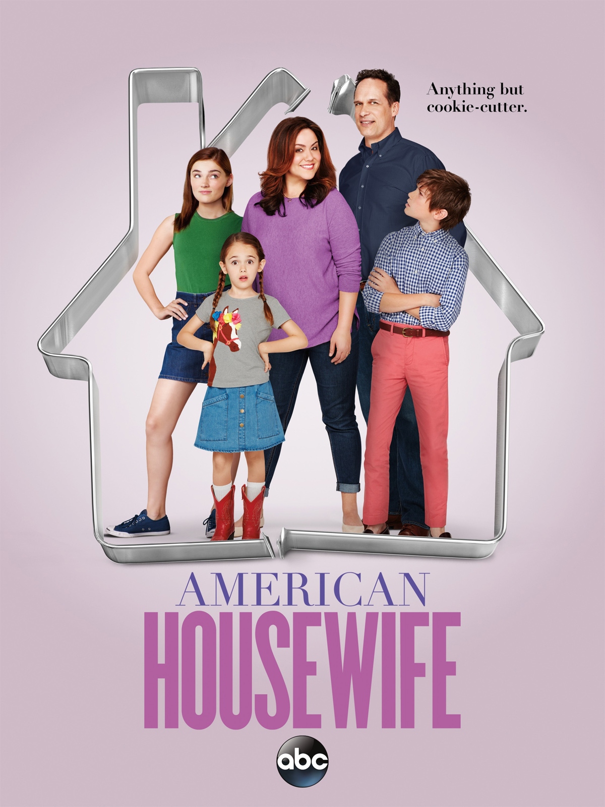 Affiche série American Housewife, une famille 2 parents 3 enfants